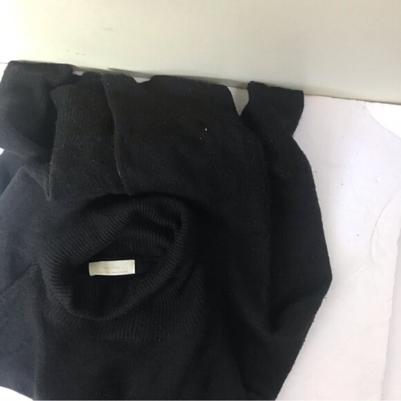 OAK + FORT Oversized Crop Mock Neck Wool Blnd Sweater Knit Turtleneck Boxy Top M - Picture 10 of 14